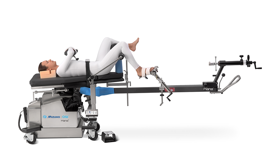 Hana Retrograde IM Femoral Nailing: Supine with Unilateral Skin Traction